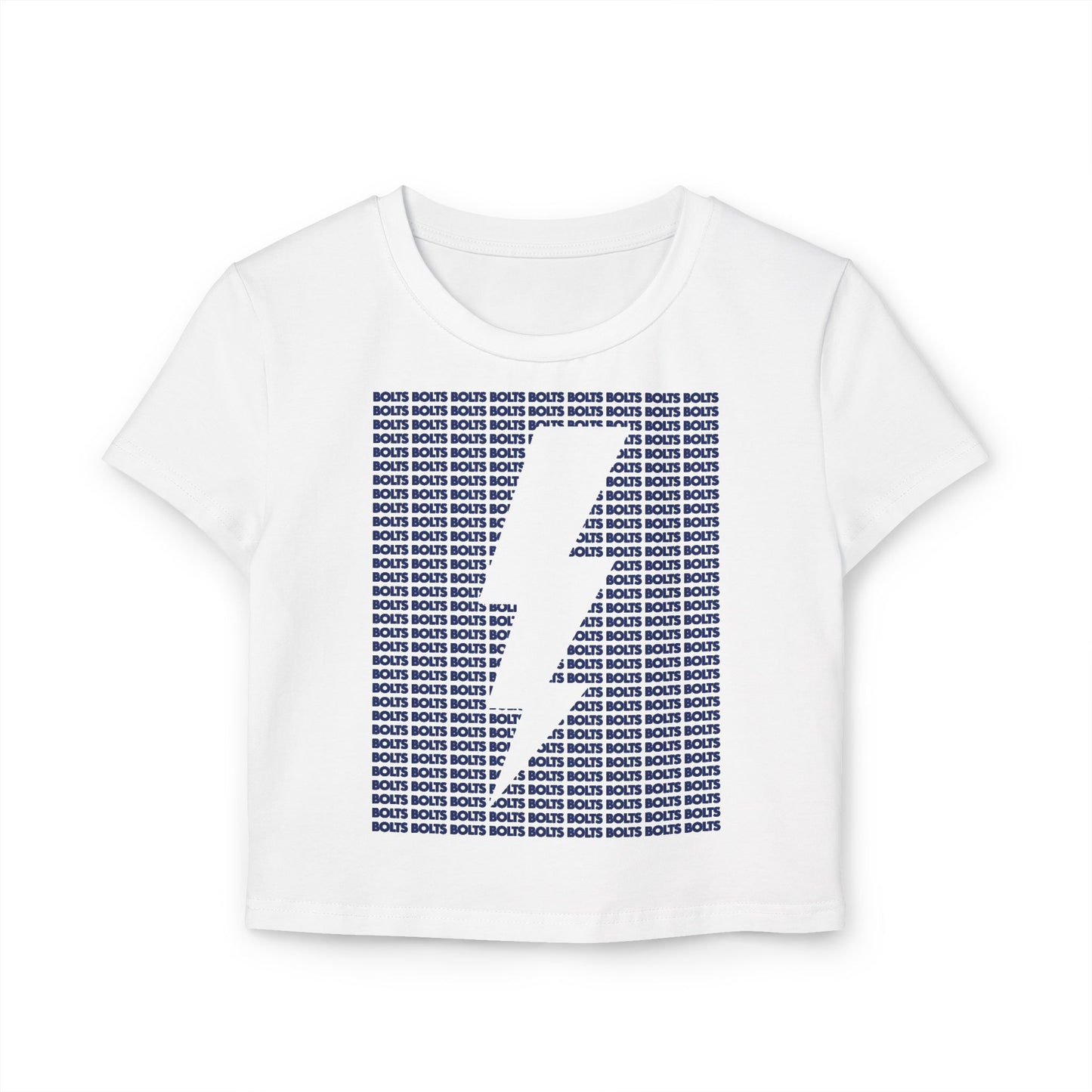 Bolts Lightning Cutout Crop Top