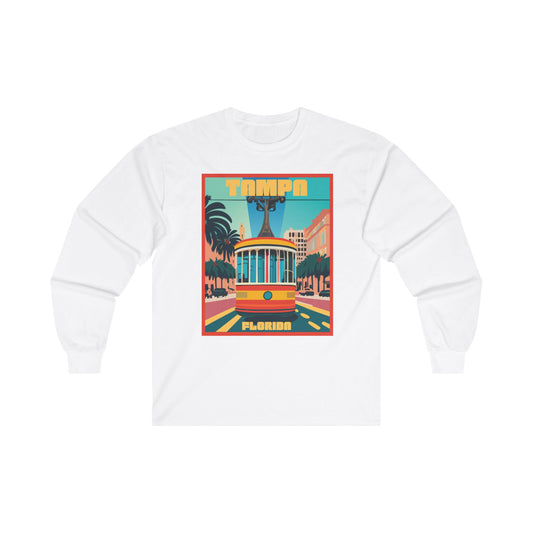 Tampa Retro Trolley Long Sleeve T-Shirt