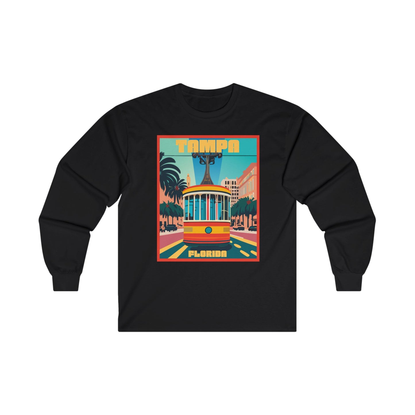 Tampa Retro Trolley Long Sleeve T-Shirt