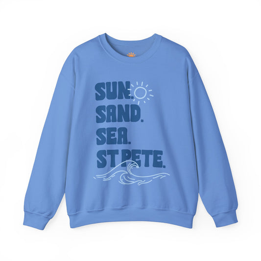 Sun Sand Sea St. Pete Crewneck Sweatshirt