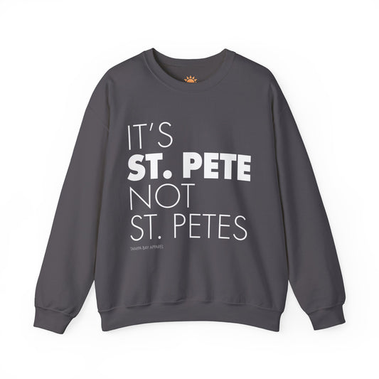 It's St. Pete not St. Petes Crewneck Sweatshirt