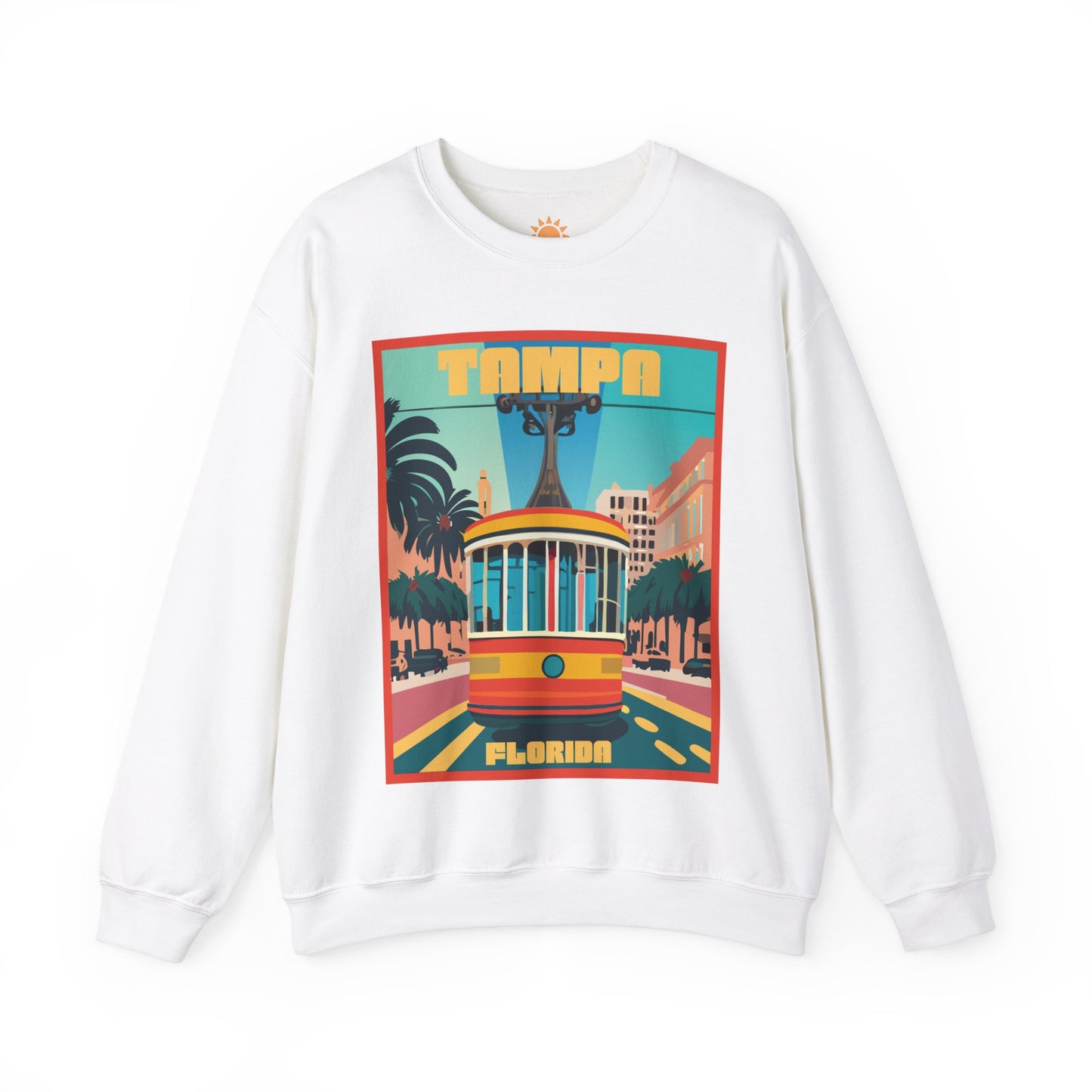 Tampa Retro Trolley Crewneck Sweatshirt