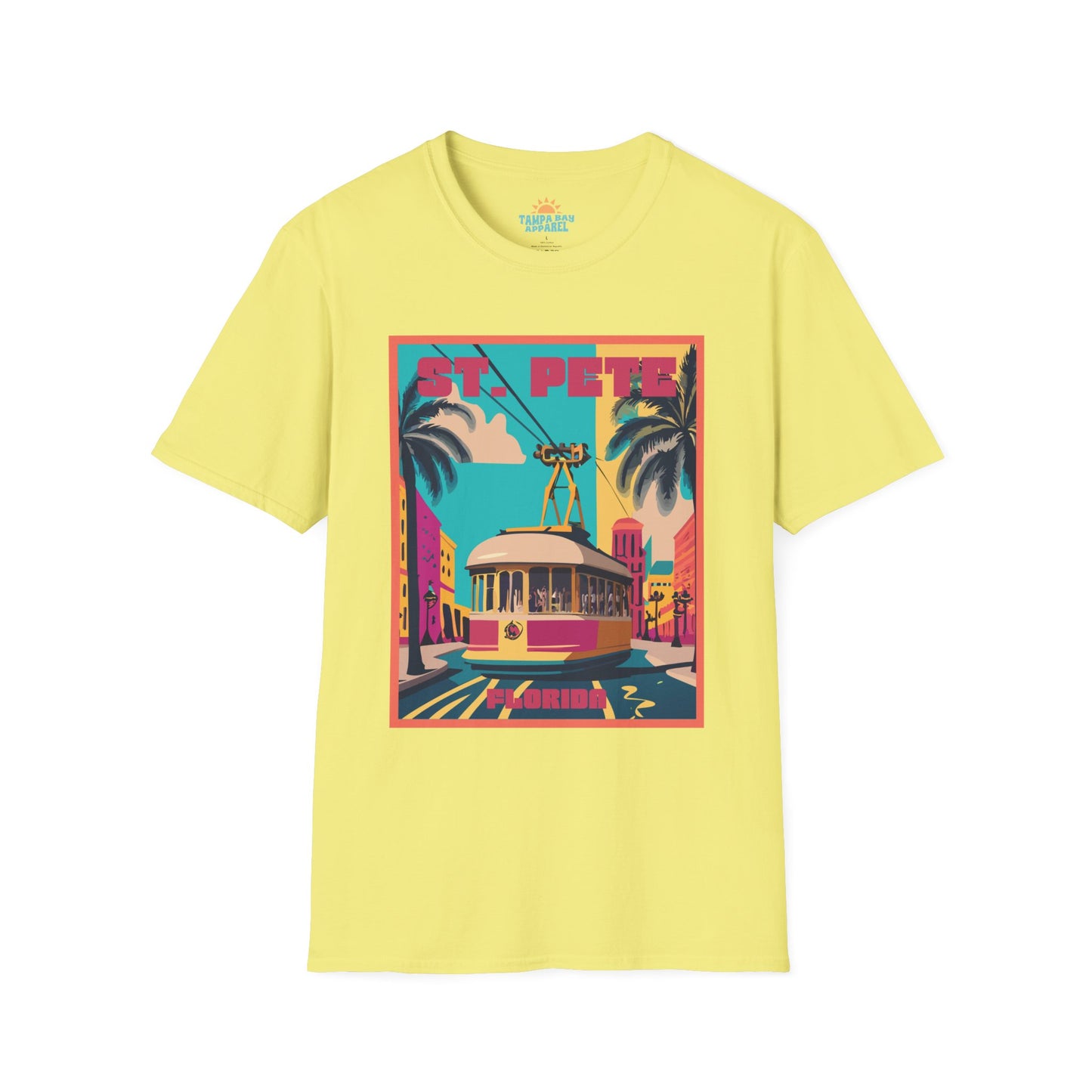 St. Pete Retro Trolley T-Shirt