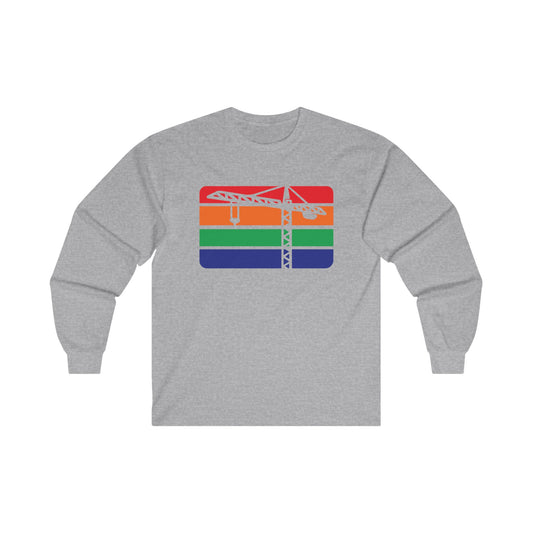 St. Pete Construction Crane Flag Long Sleeve T-Shirt