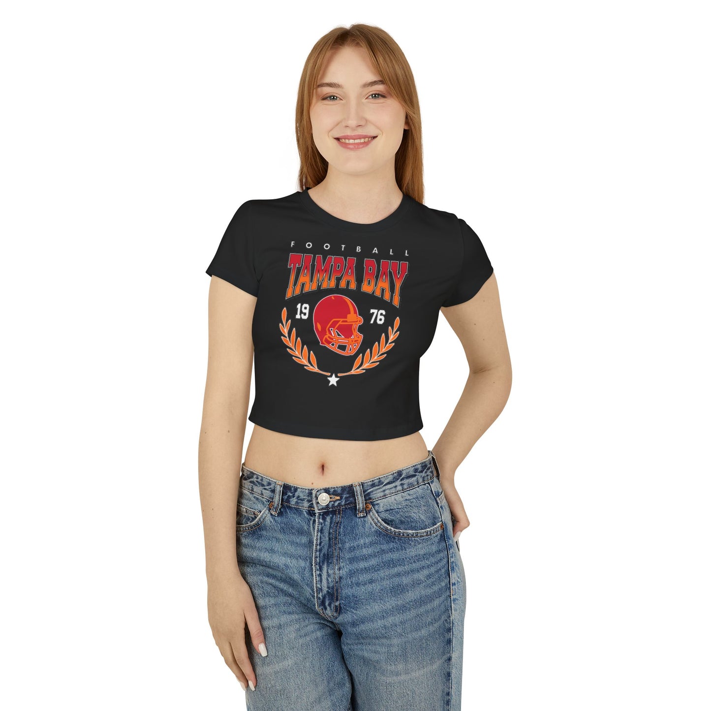 Tampa Bay Football Gradient Crop Top