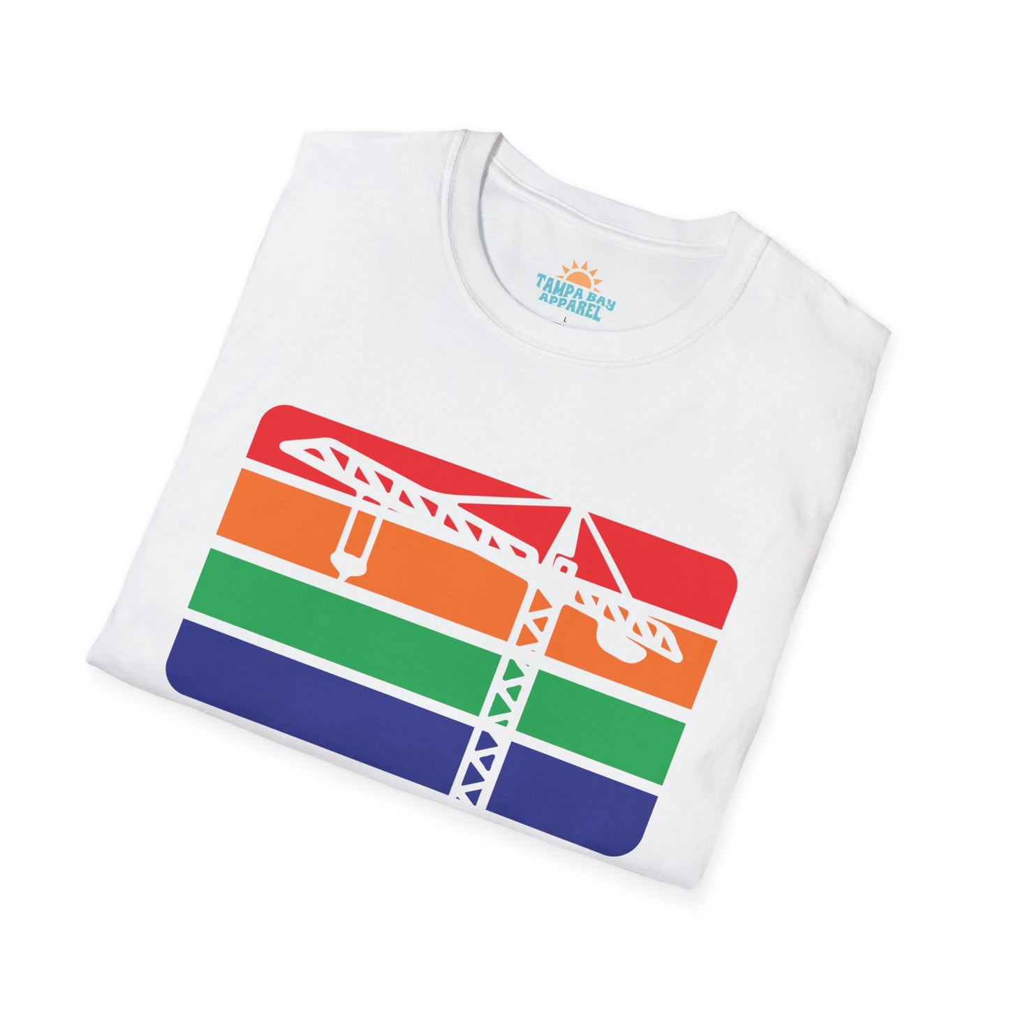St. Pete Construction Crane Flag T-Shirt