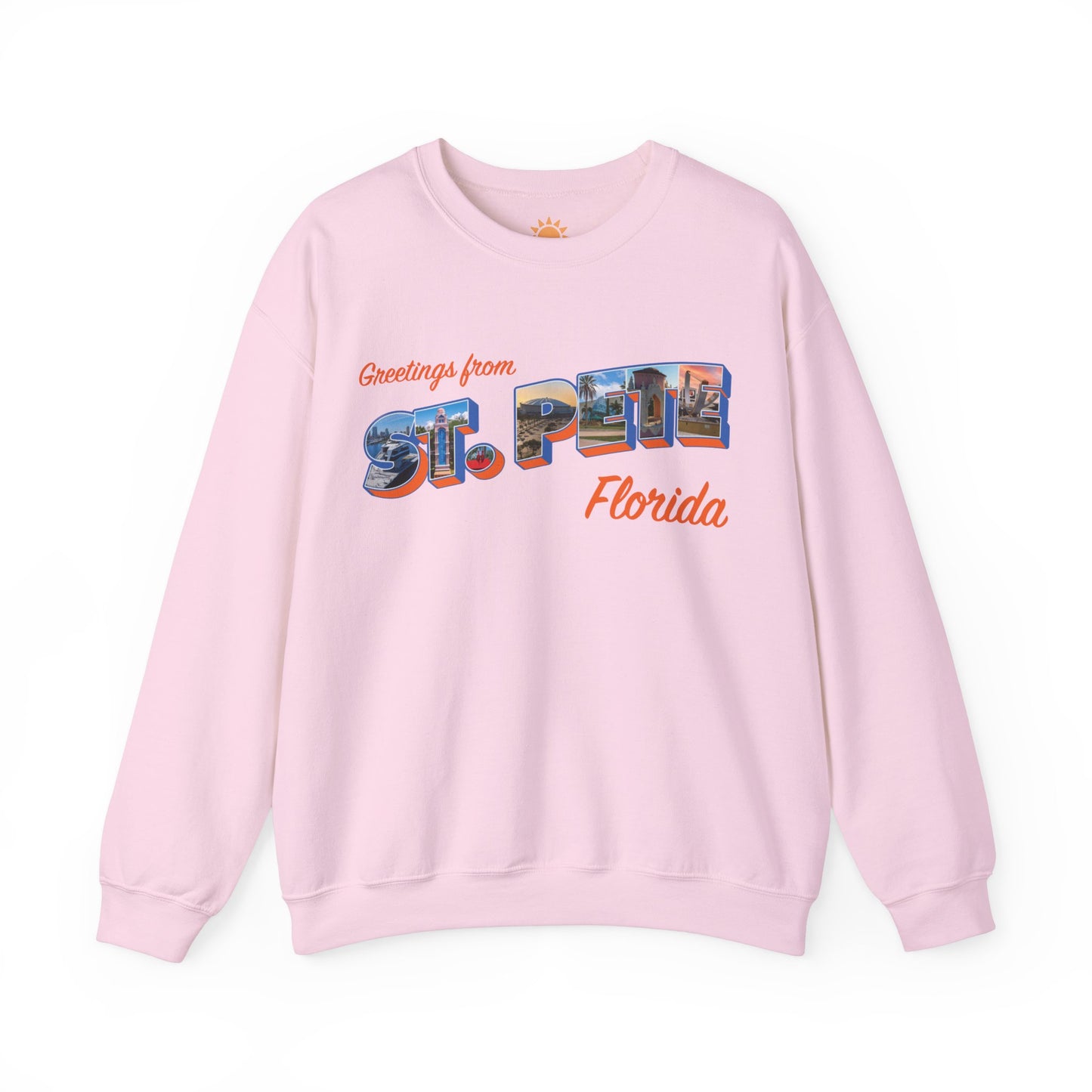 Postcard Greetings from St. Pete Crewneck Sweatshirt