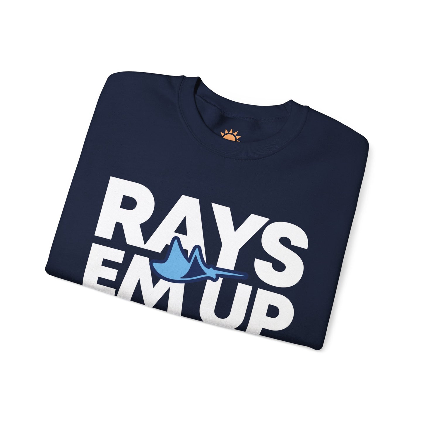 Rays Em Up Manta Ray Crewneck Sweatshirt