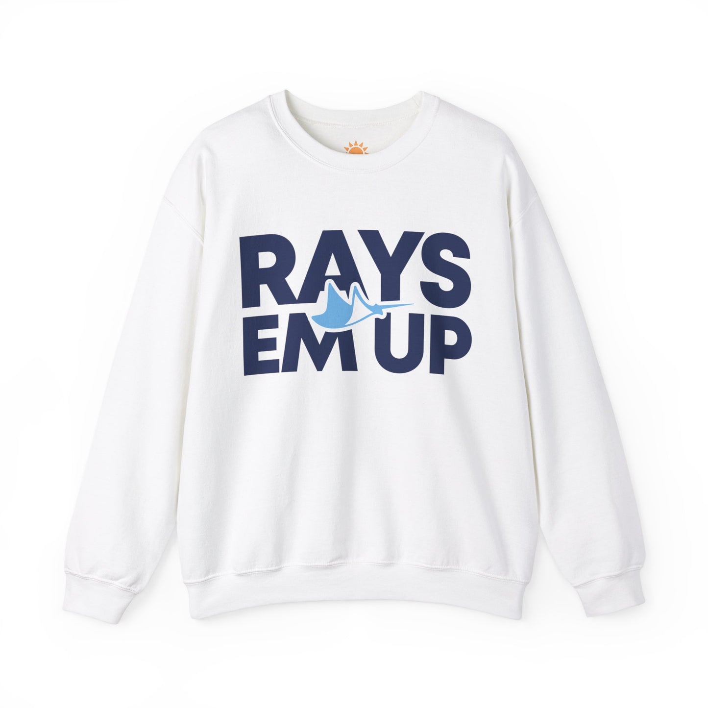 Rays Em Up Manta Ray Crewneck Sweatshirt