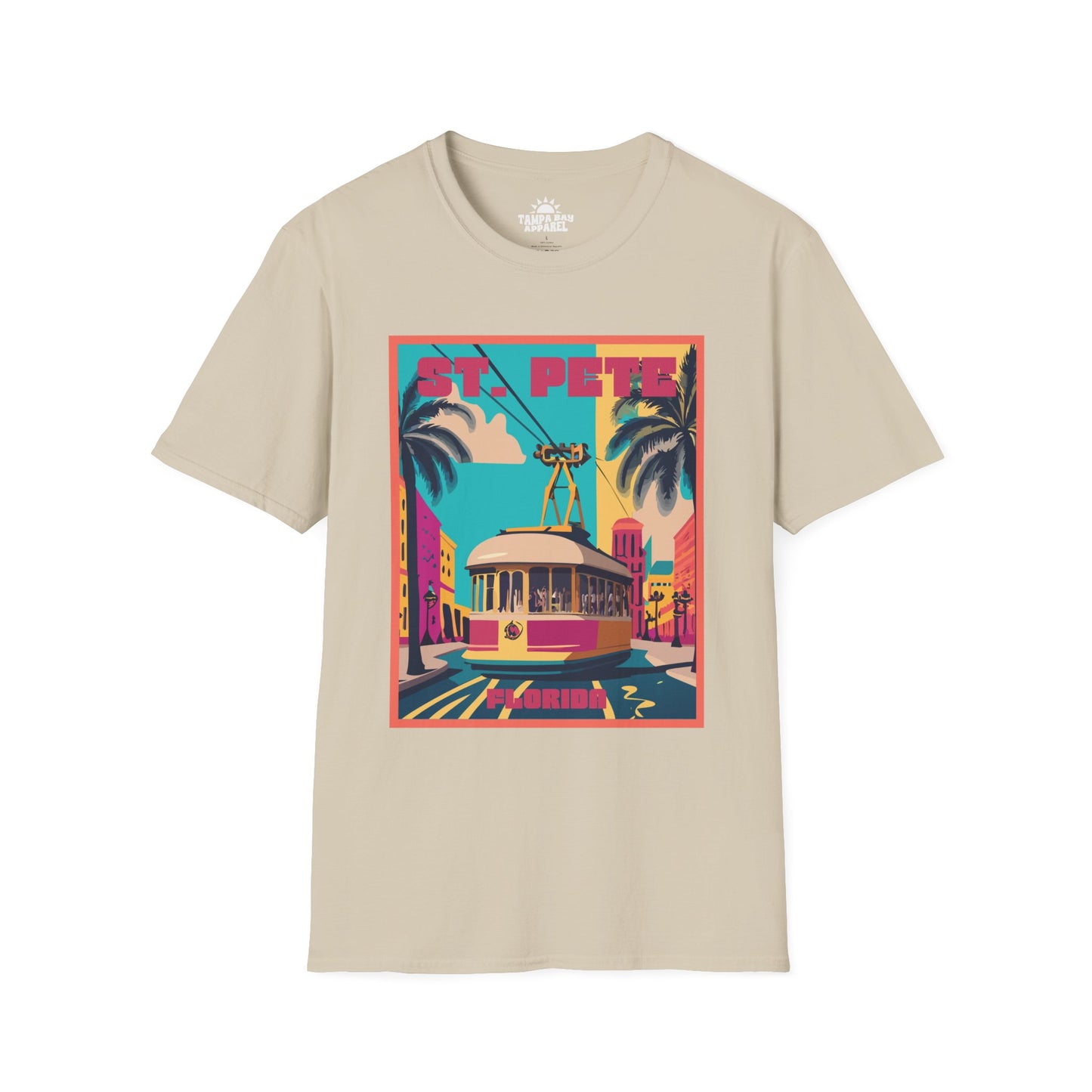 St. Pete Retro Trolley T-Shirt