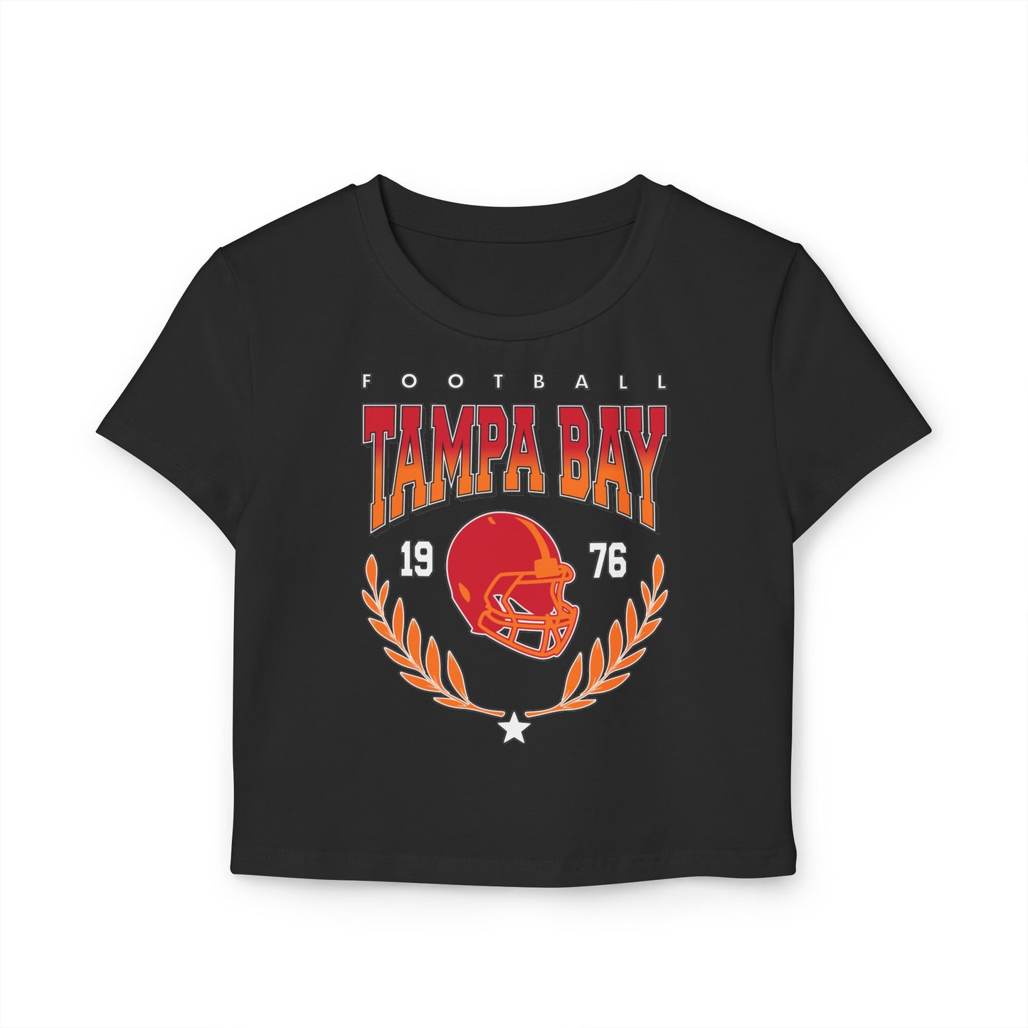 Tampa Bay Football Gradient Crop Top