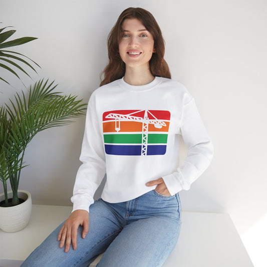 St. Pete Construction Crane Flag Crewneck Sweatshirt