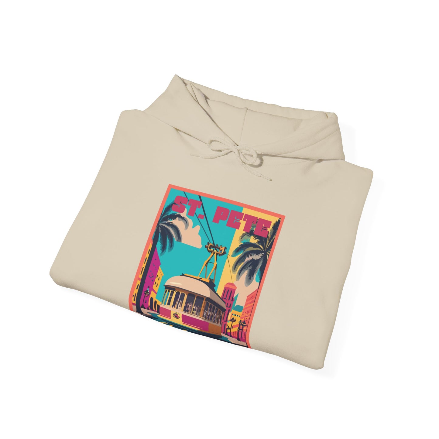 St. Pete Retro Trolley Hoodie