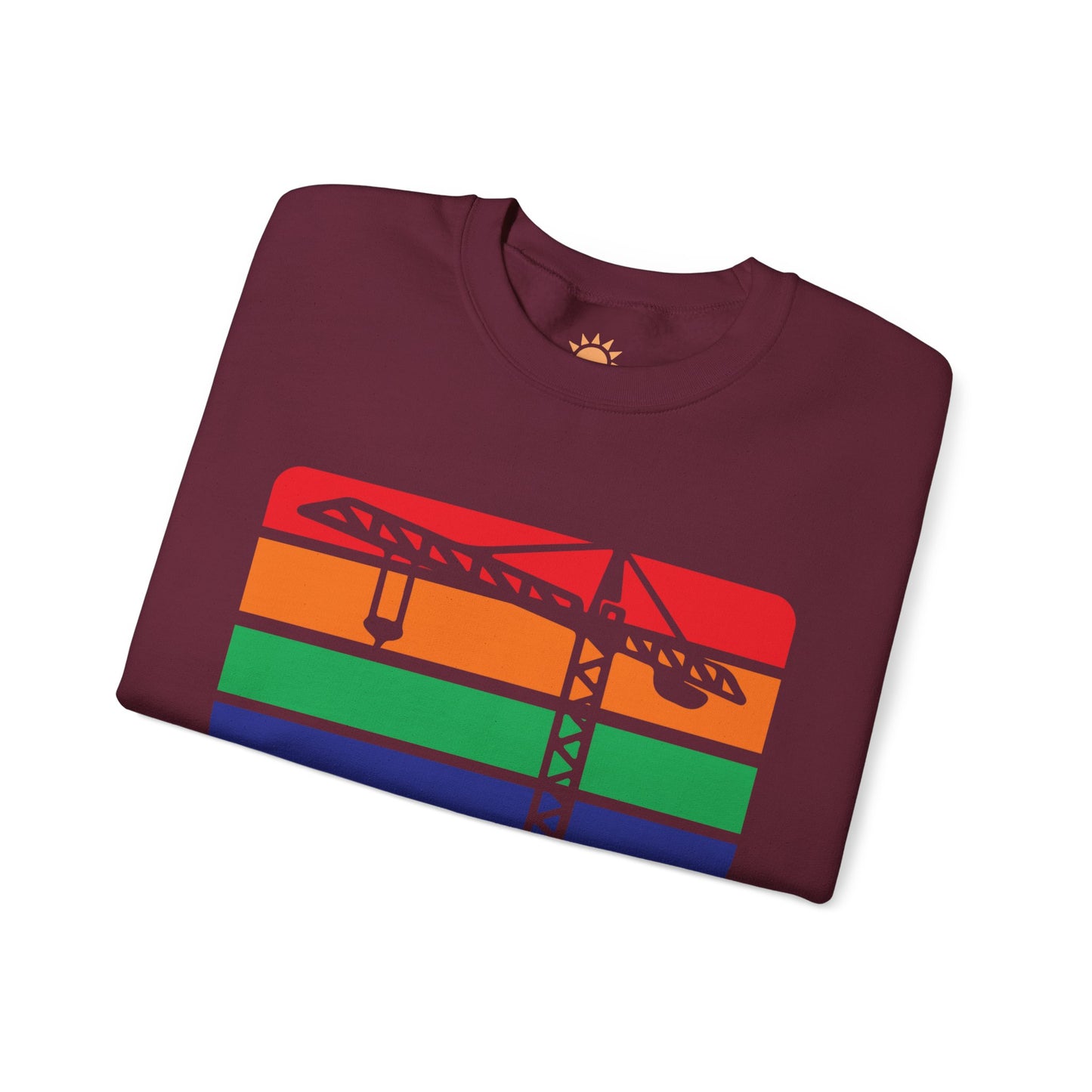 St. Pete Construction Crane Flag Crewneck Sweatshirt