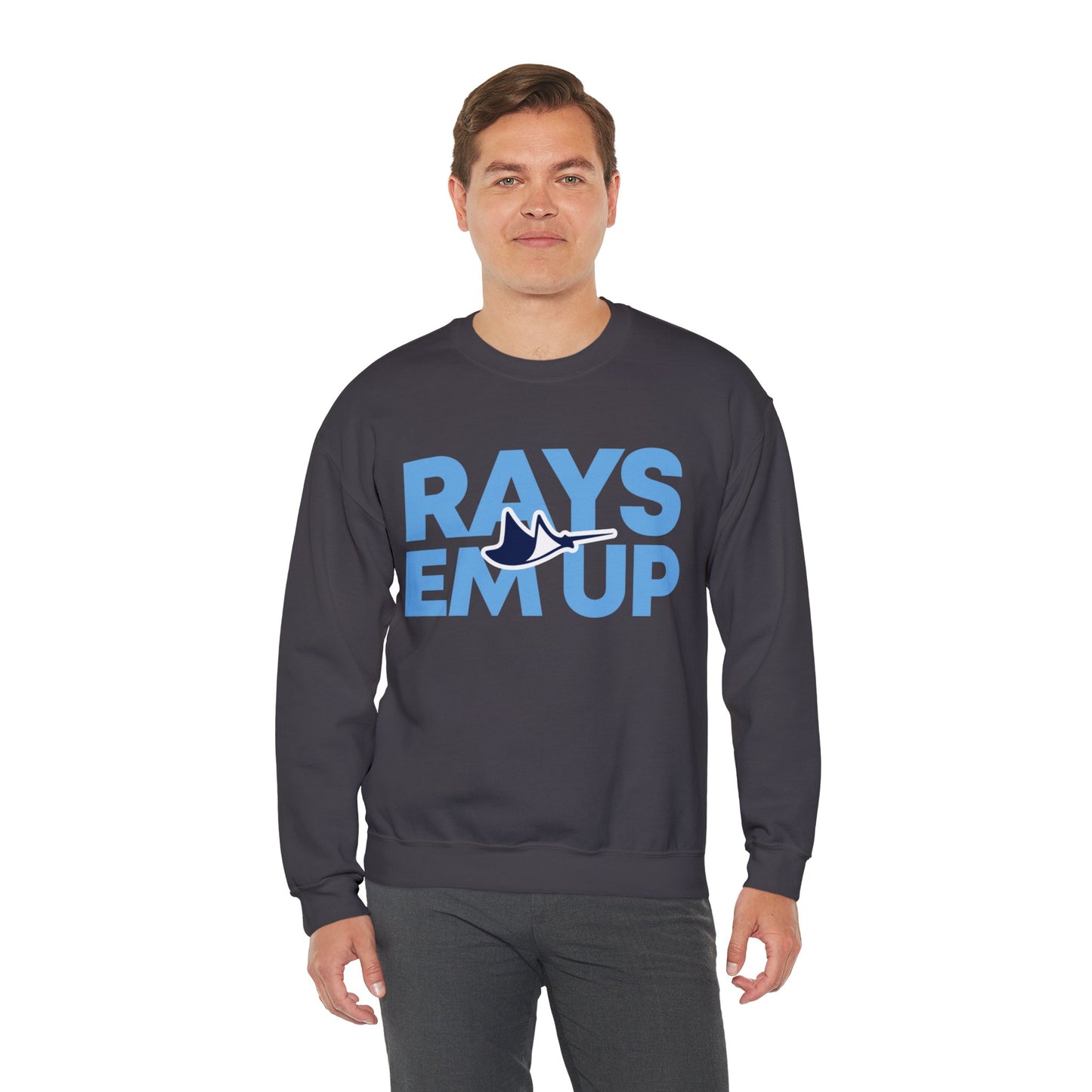 Rays Em Up Manta Ray Crewneck Sweatshirt