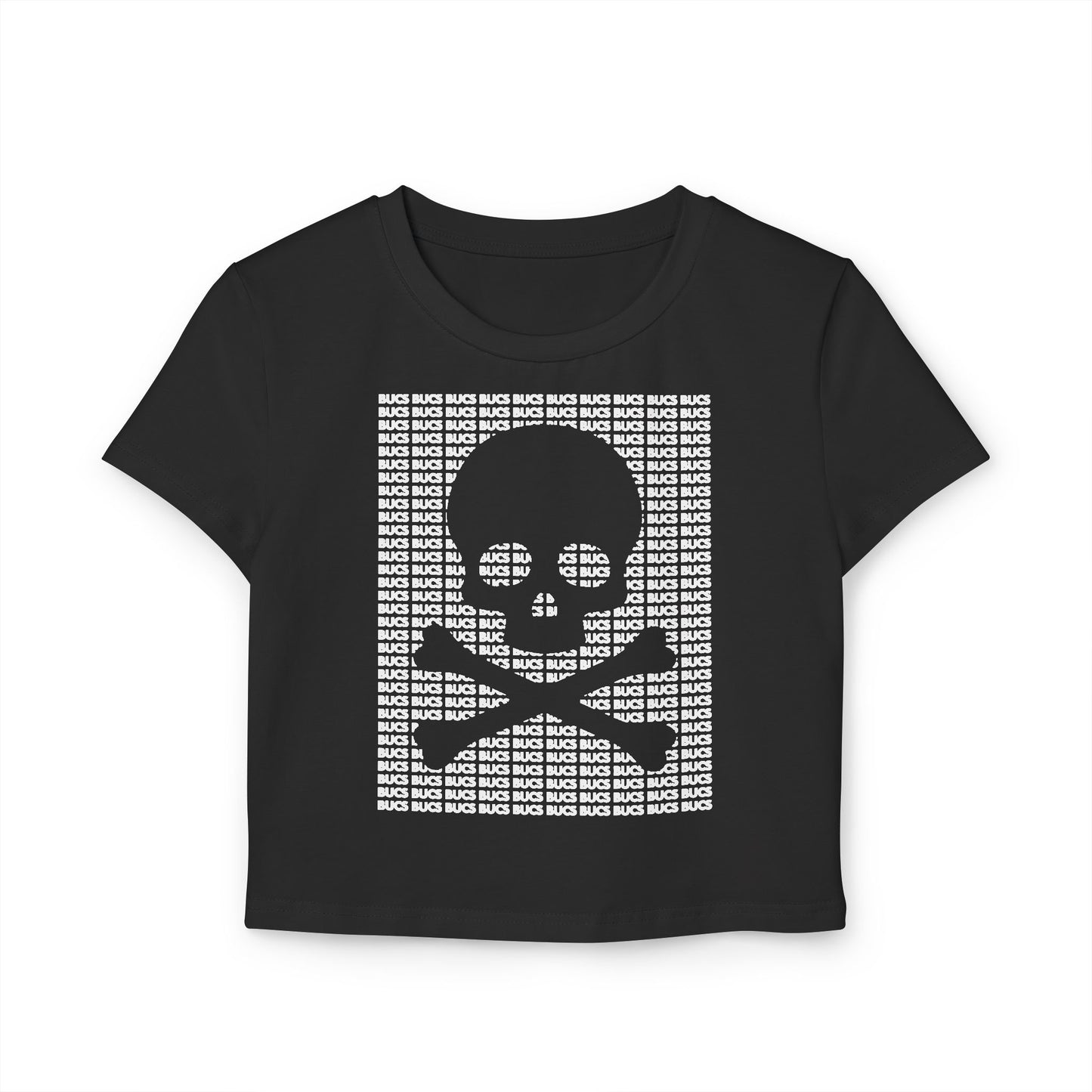 Bucs Crossbones Cutout Crop Top