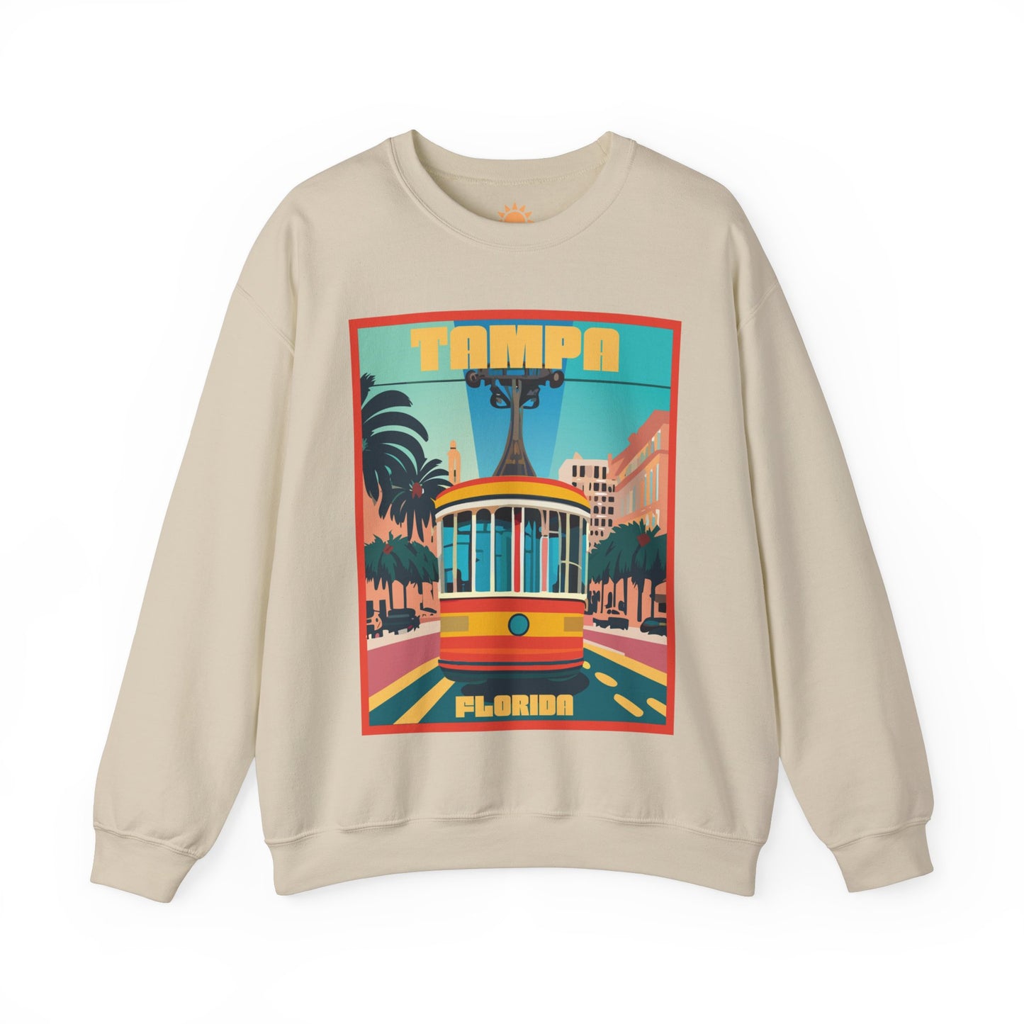 Tampa Retro Trolley Crewneck Sweatshirt