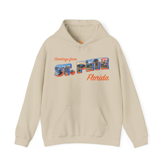 Greetings from St. Pete Postcard Hoodie