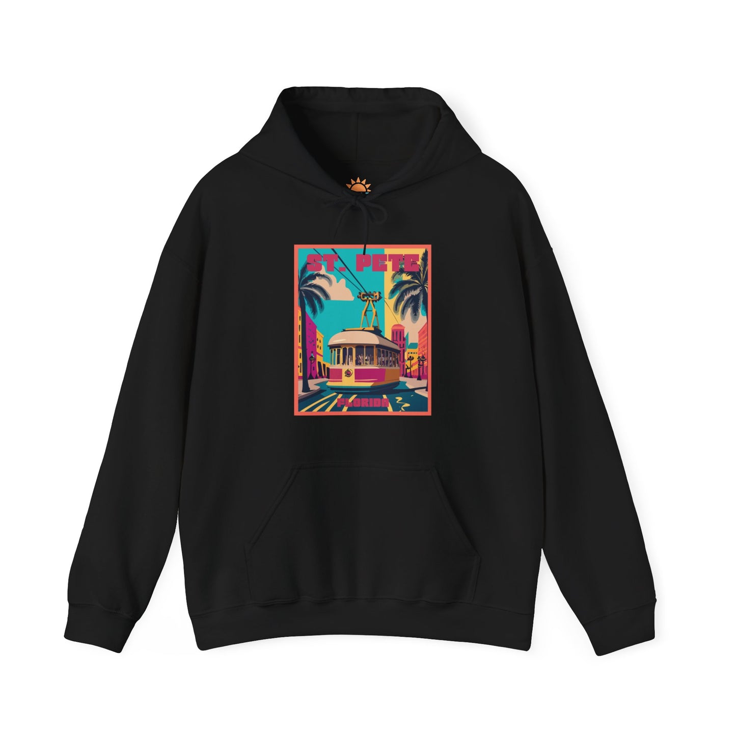 St. Pete Retro Trolley Hoodie