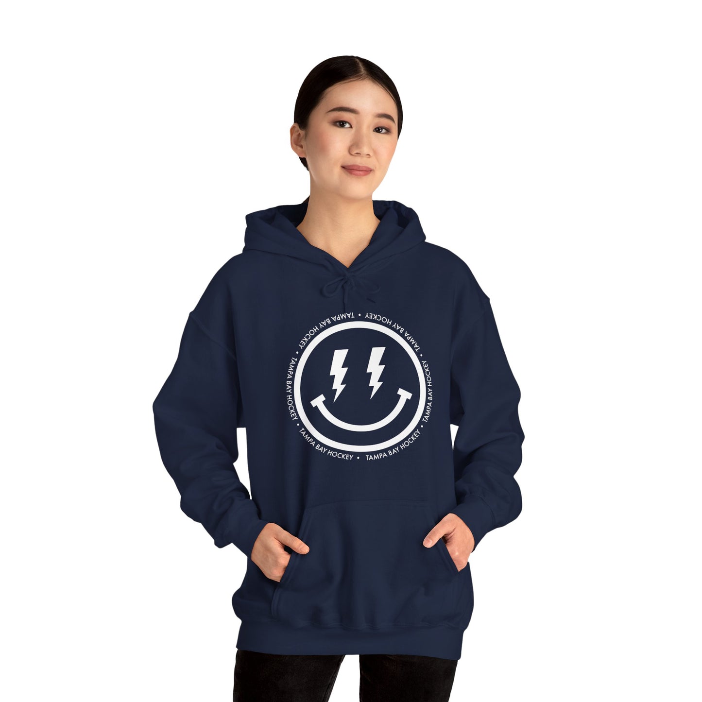 Lightning Bolt Smiley Face Hoodie