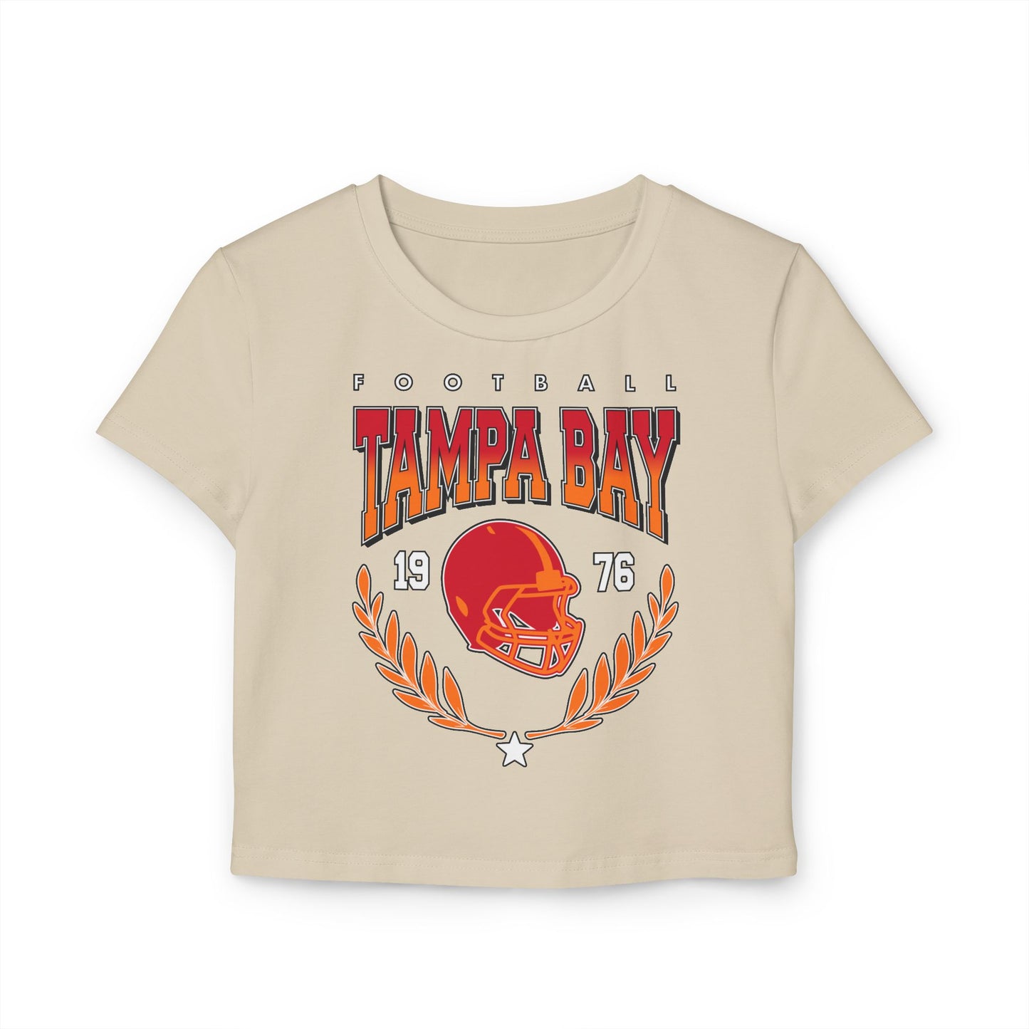 Tampa Bay Football Gradient Crop Top