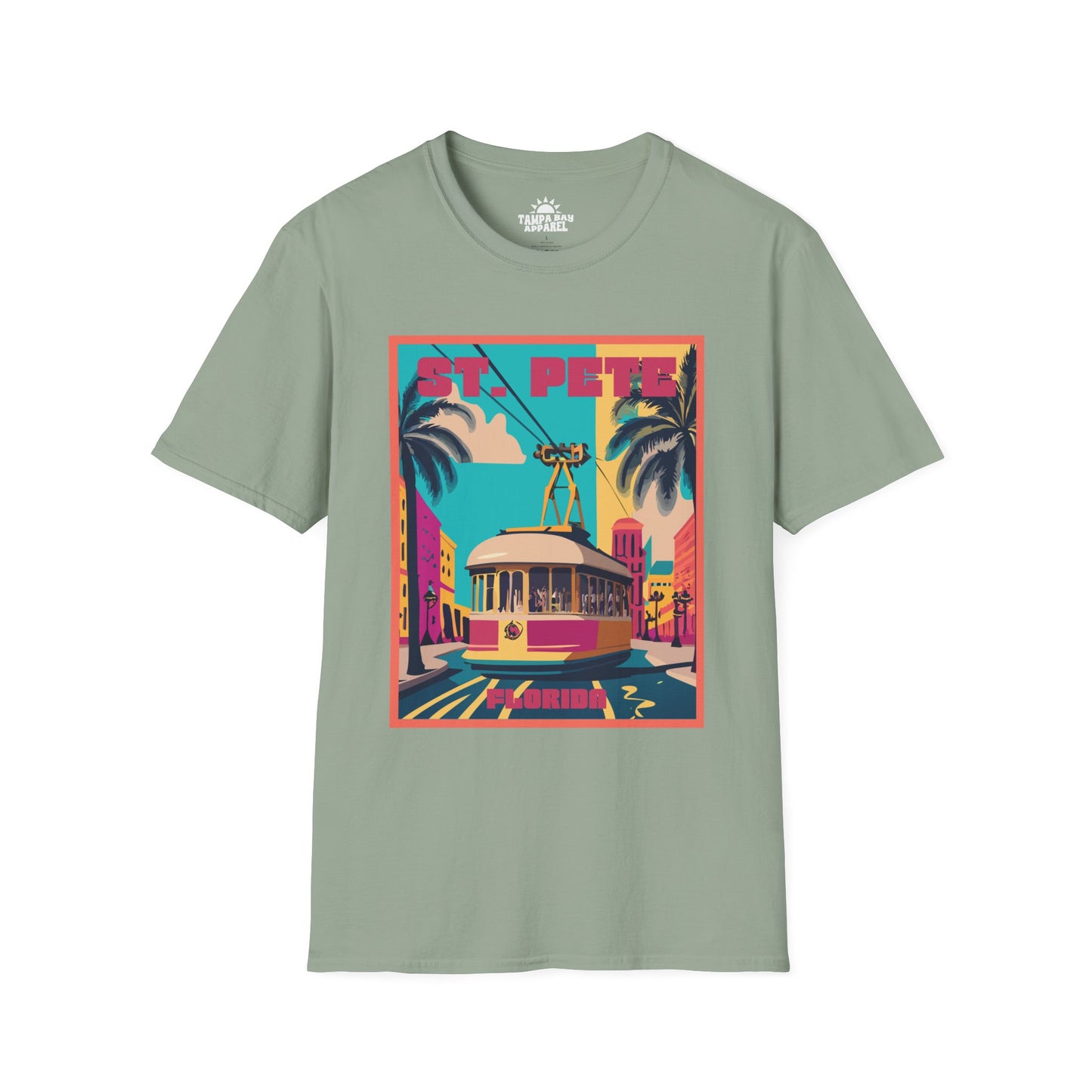 St. Pete Retro Trolley T-Shirt