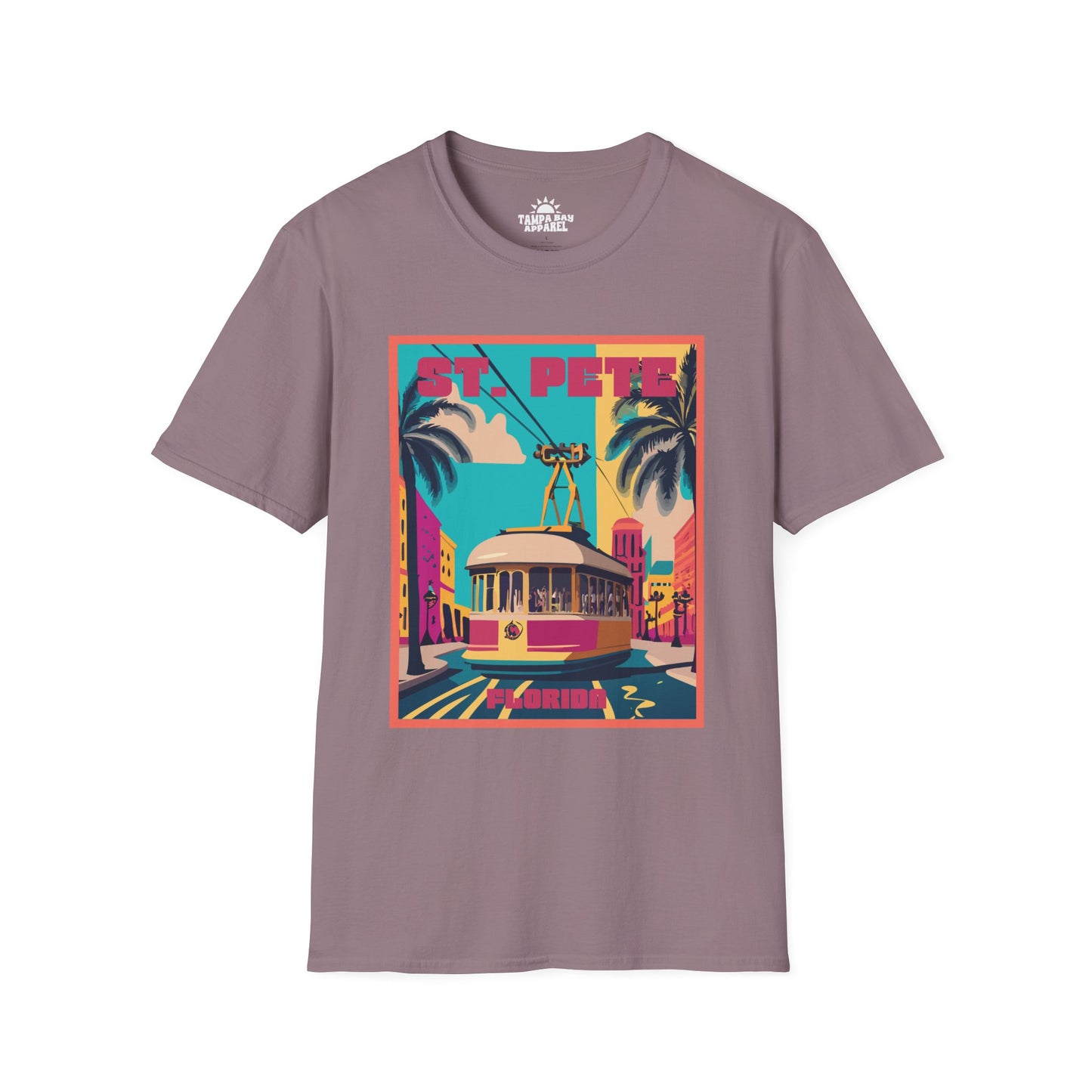 St. Pete Retro Trolley T-Shirt