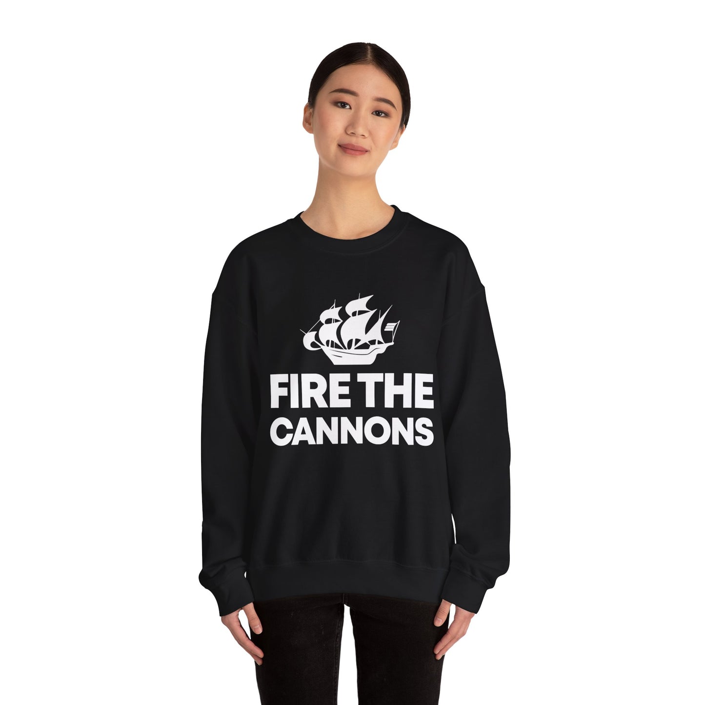 Fire The Cannons Ship Crewneck Sweatshirt