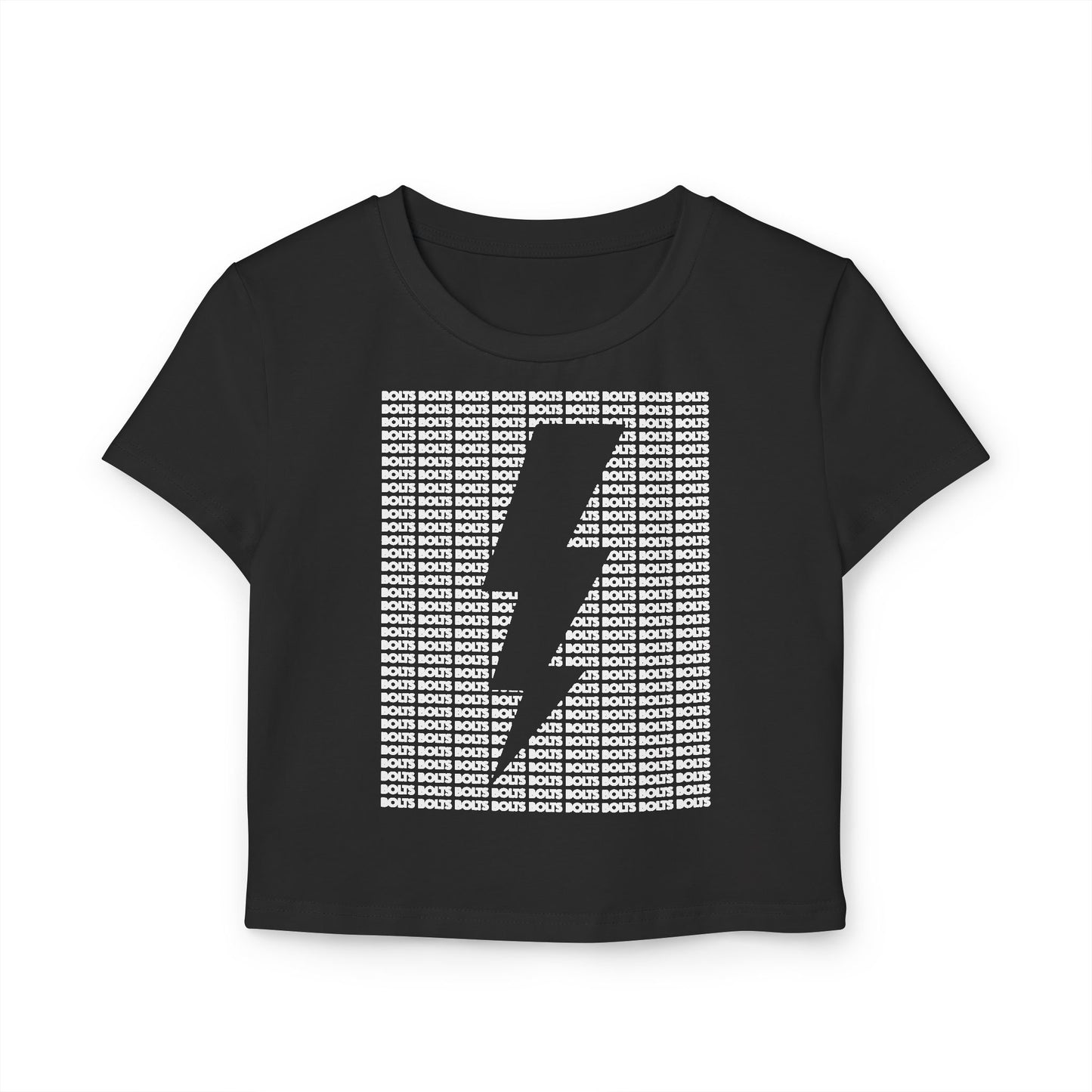 Bolts Lightning Cutout Crop Top