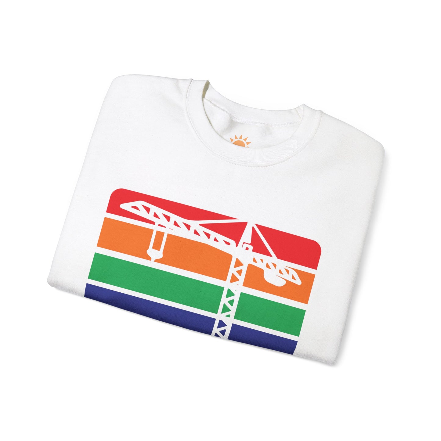 St. Pete Construction Crane Flag Crewneck Sweatshirt