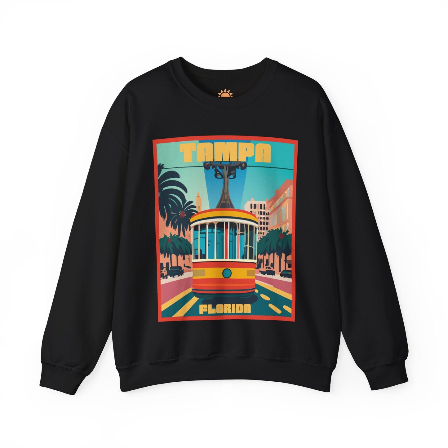 Tampa Retro Trolley Crewneck Sweatshirt