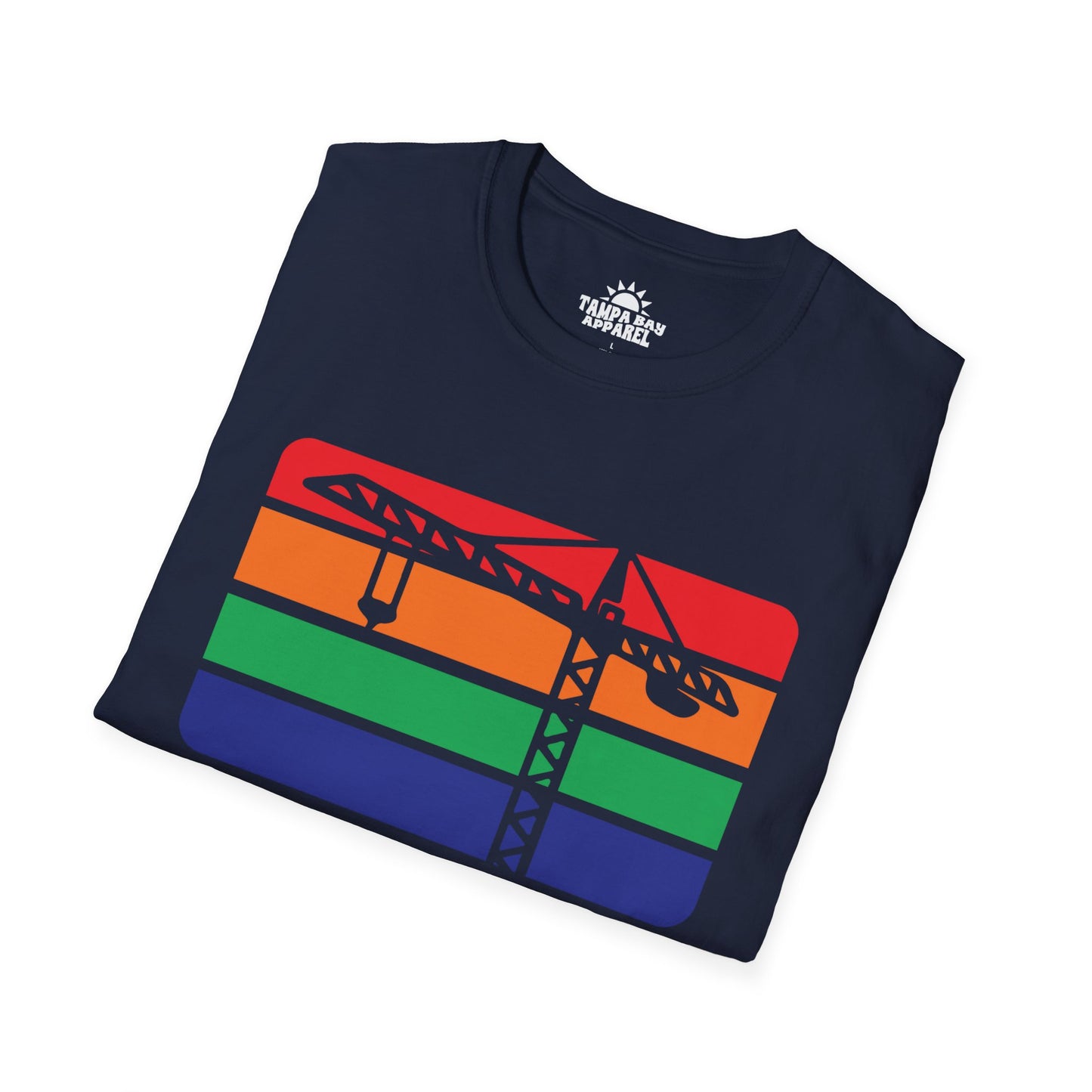 St. Pete Construction Crane Flag T-Shirt