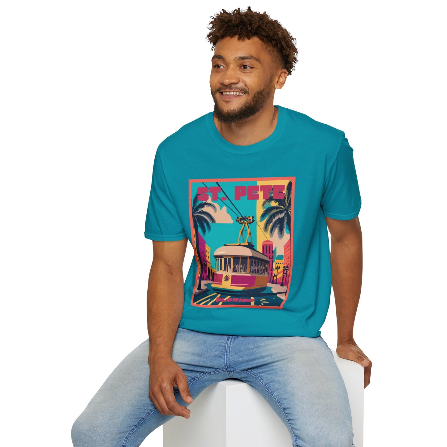 St. Pete Retro Trolley T-Shirt