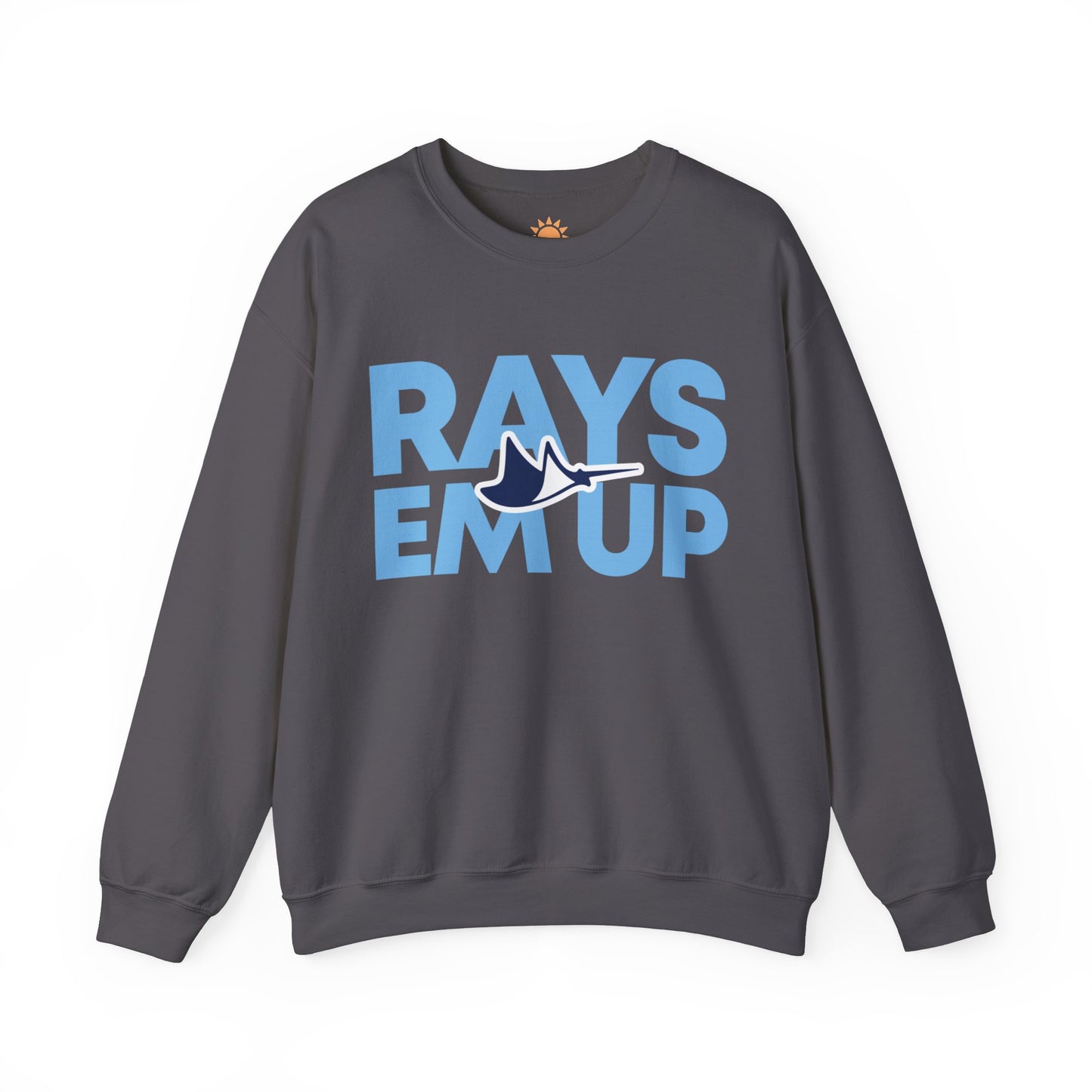 Rays Em Up Manta Ray Crewneck Sweatshirt