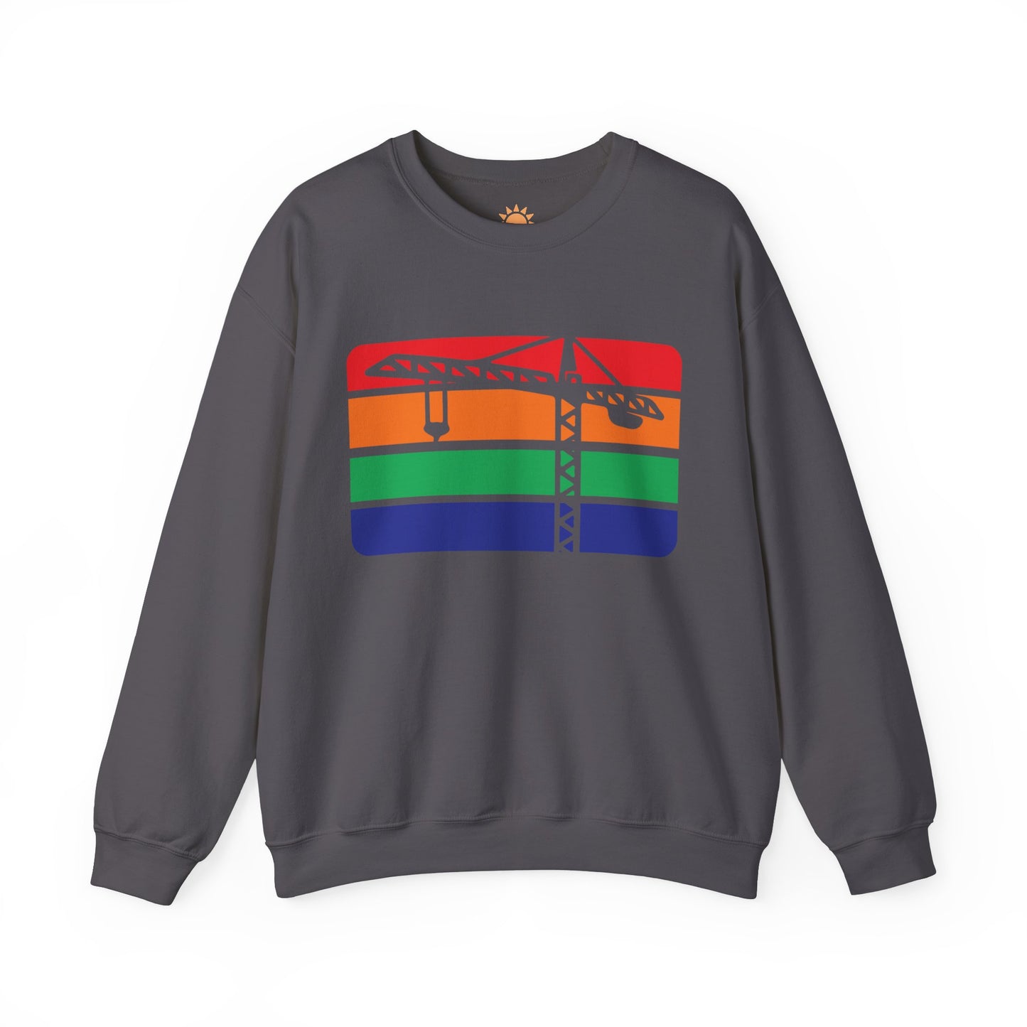St. Pete Construction Crane Flag Crewneck Sweatshirt