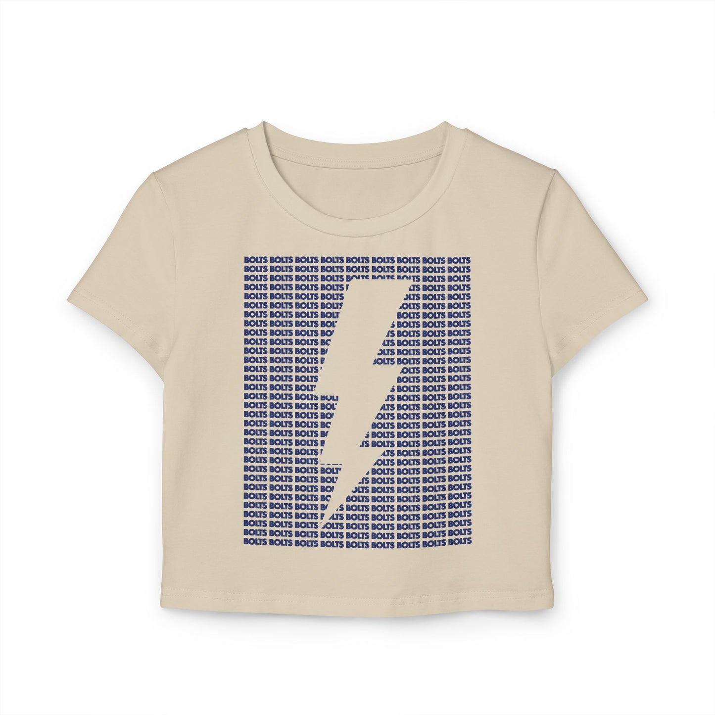 Bolts Lightning Cutout Crop Top