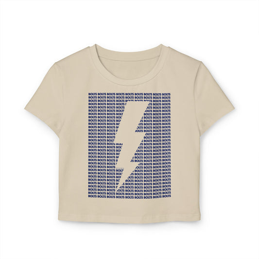 Bolts Lightning Cutout Crop Top