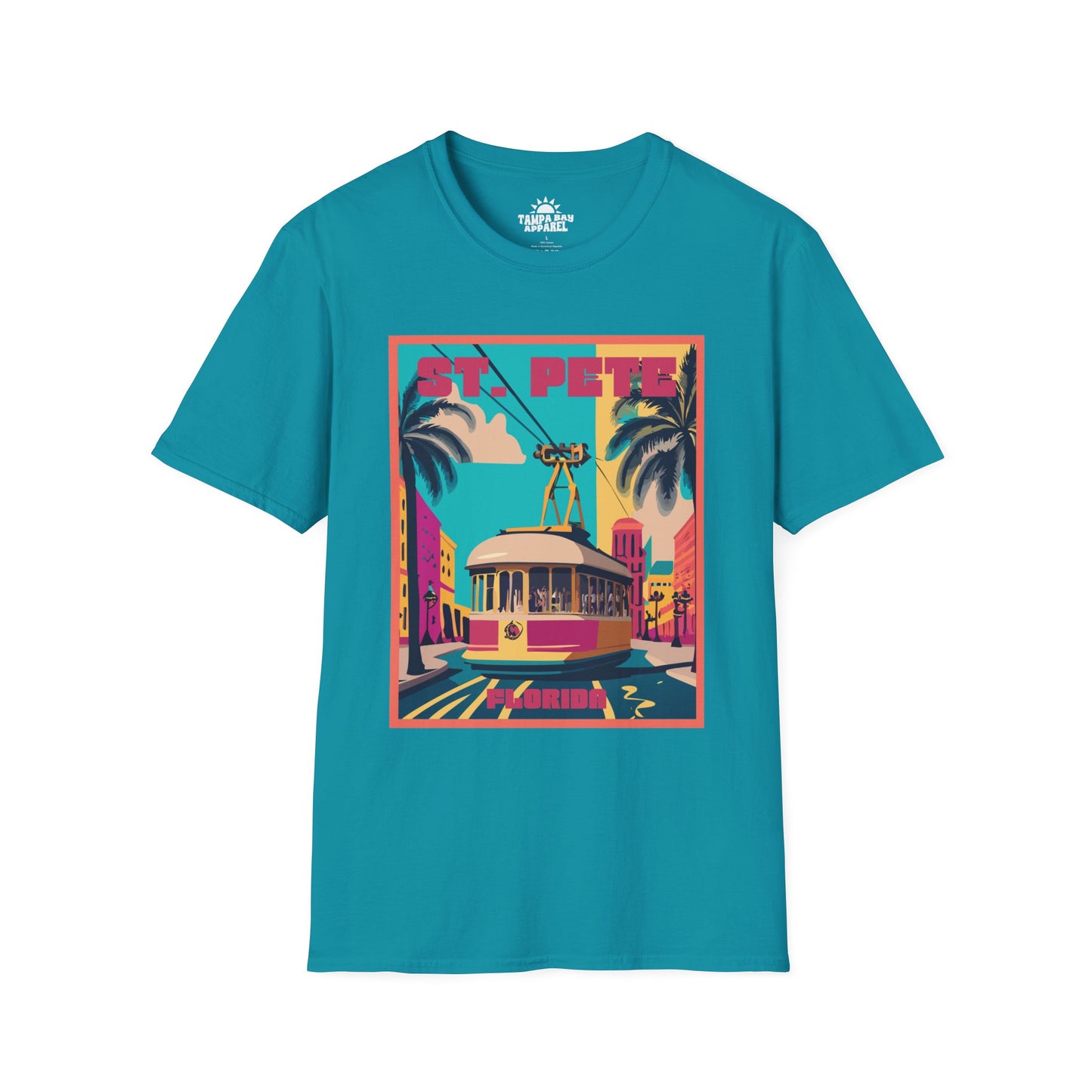 St. Pete Retro Trolley T-Shirt