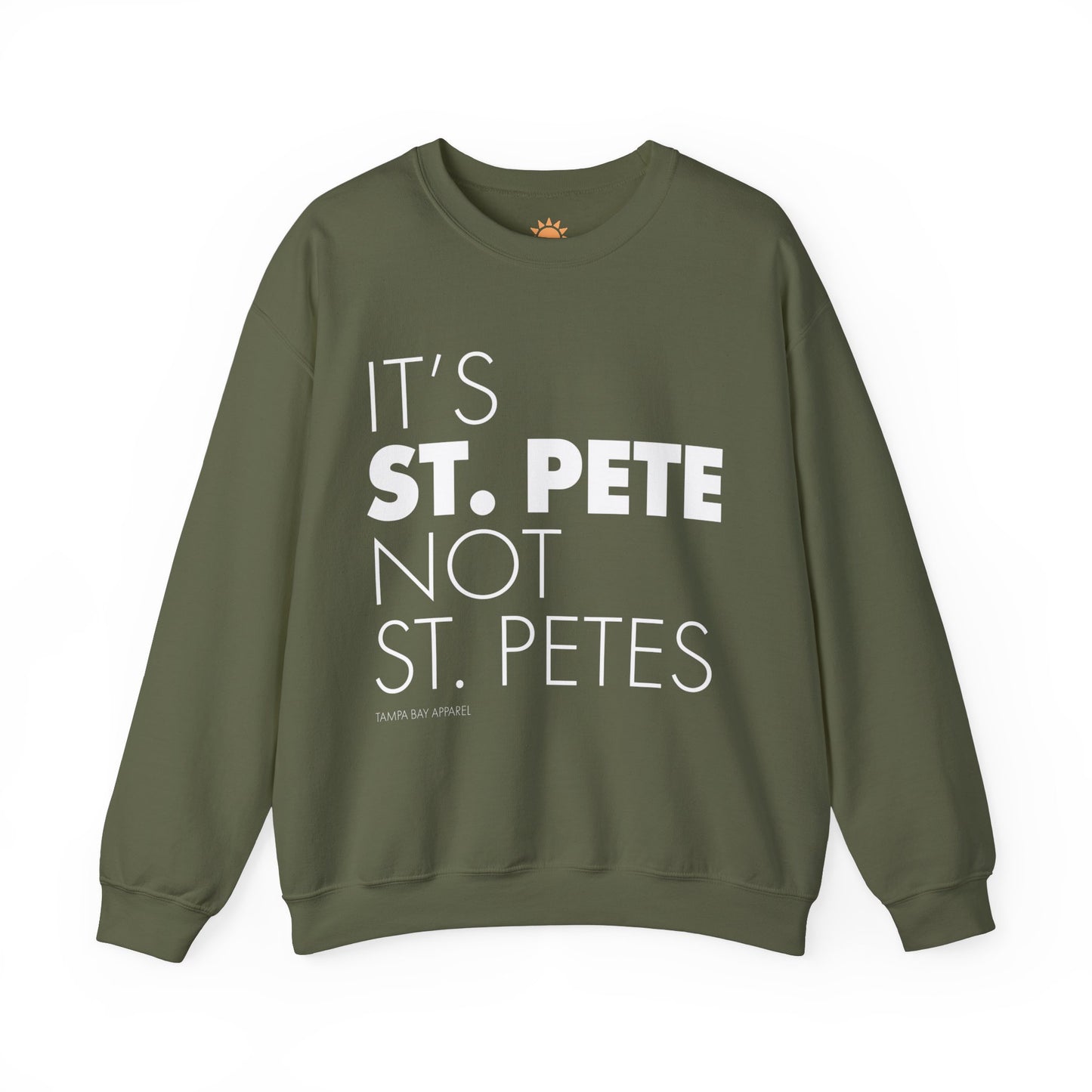 It's St. Pete not St. Petes Crewneck Sweatshirt