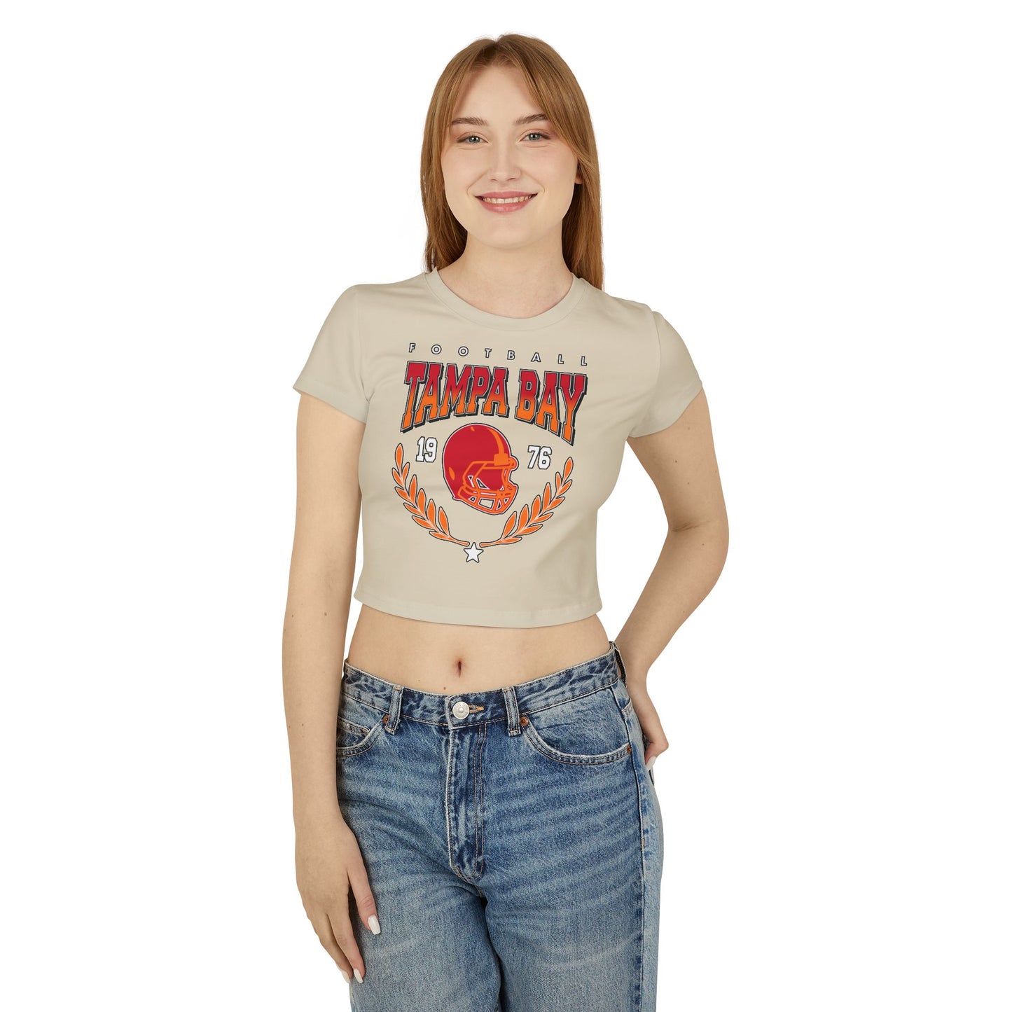 Tampa Bay Football Gradient Crop Top