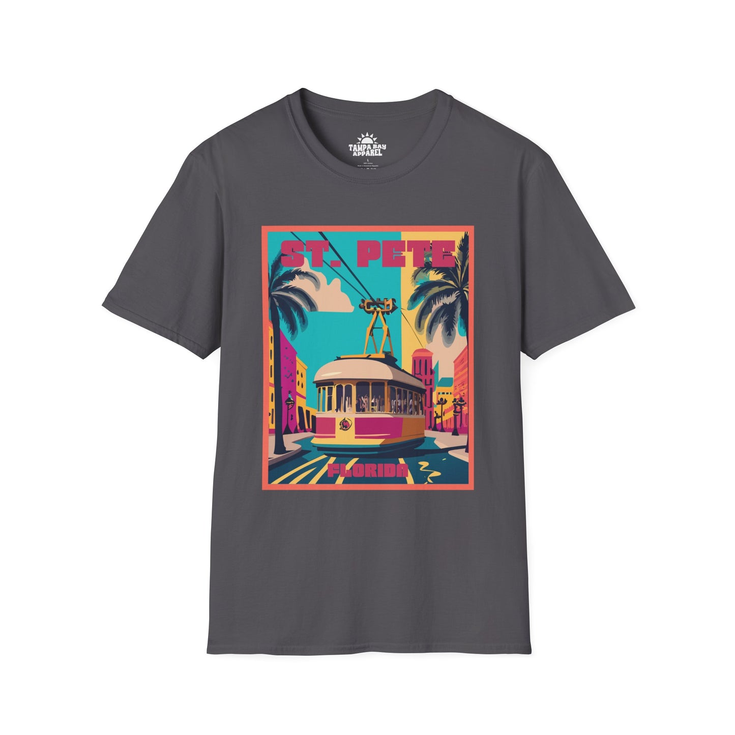 St. Pete Retro Trolley T-Shirt