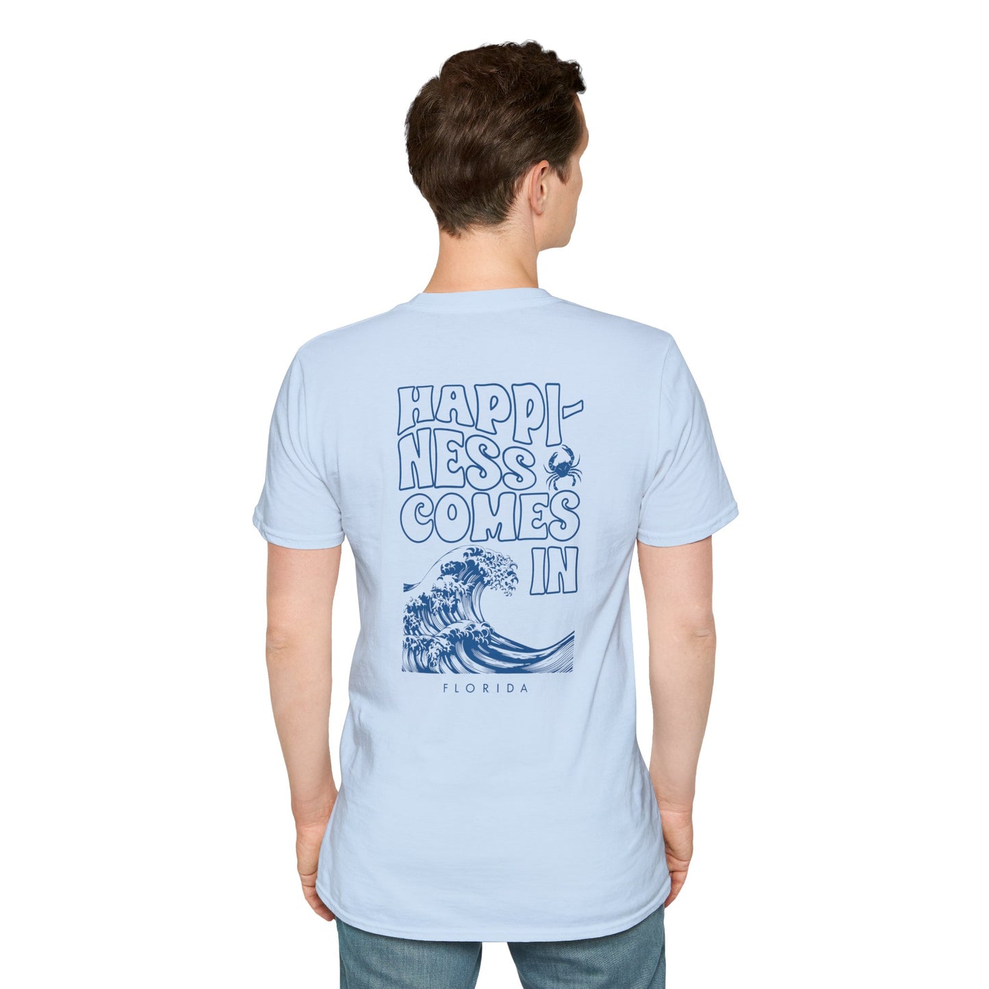 Happiness Comes in Waves T-Shirt